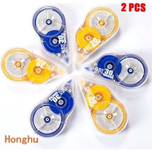 Economical Set 30 m x 2 Long Correct Belt Correction Tape Corretiva Papeleria Stationery Office School Stationery Supplies 2 PC