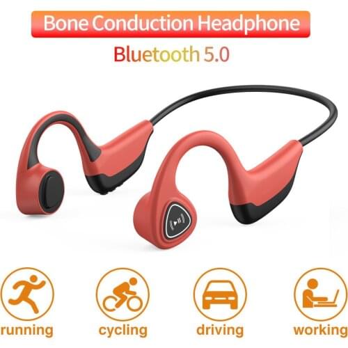 NEW S2 Bone Conduction Headphone Wireless Bluetooth 5.0 Outdoor Sweat proof Earphone Stereo Sport with Mic Handsfree Headsets