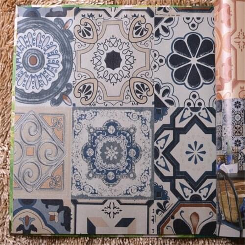 Beibehang retro wallpaper Continental bohemian ethnic style abstract classical brick wallpaper TV background wallpaper