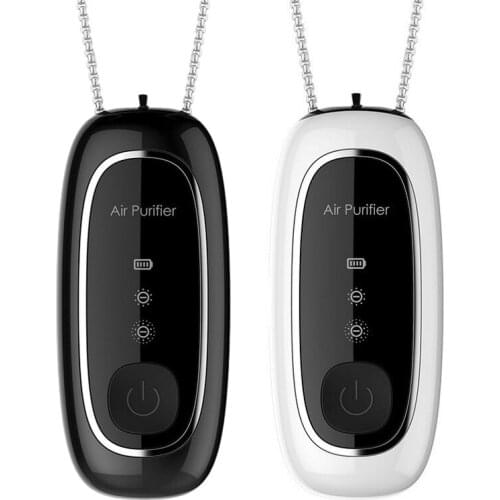 SANQ 2PCS Personal Wearable Air Purifier Necklace Mini Portable Air Freshener Ionizer Negative Ion Generator Low Noise