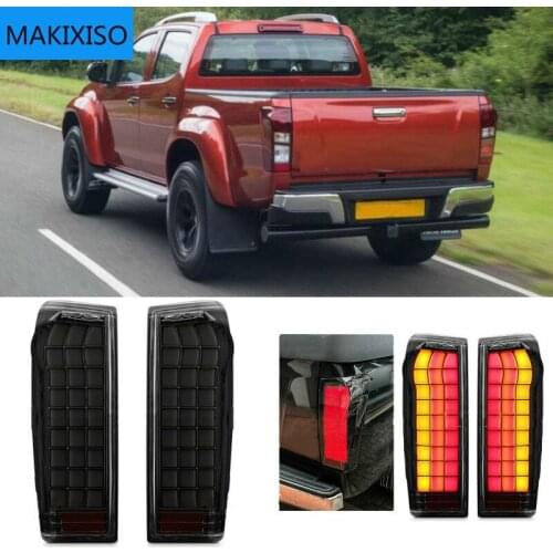 Right/Left Tail Light Rear Lamp LED For Isuzu DMax D-Max Ute 2012 2013 2014 2015 2016 2017 2018 2019 4300-5400K Auto Car Styling