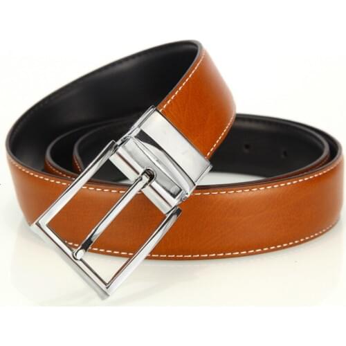 Peikong Fashion Men Belts Genuine Leather Luxury Designer Brown Vintage Waist Belt For Jeans Cinturon Cowboy Hombre Dropshipping