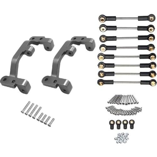 DIY Metal Upgrade Pull Rod + Base Kit for WPL B1 B24 B16 C14 C24 RC Car