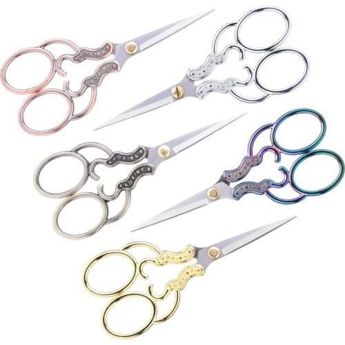 SHWAKK Embroidery Scissors Stainless Steel Sharp Stork Scissors Handicraft Household Embroidery Fabric Cut Sewing Tool