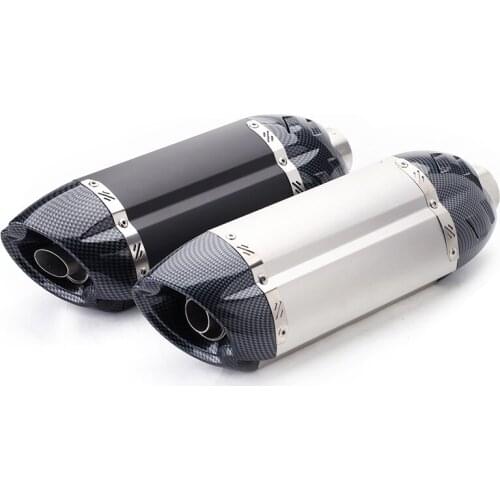 Universal 51MM Motorcycle Exhaust Muffler Pipe Escape for Honda Kawasaki M4 Er6n Sv650 Crf 230 Z800 R1 Cb650f Cb1000r Cbr250r