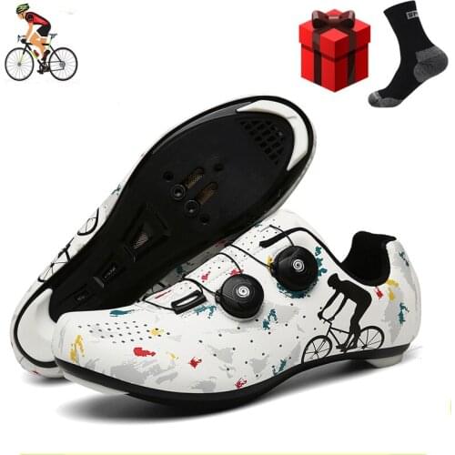 Bicycle Sneaker Men Road Bike Shoes Self-Locking Racing Ultralight Professional Cycle Sneakers Bicicleta Carretera