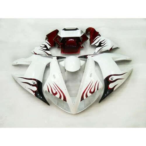Wotefusi New Motorcycle ABS Bodywork Fairing Set For Yamaha YZF 1000 R1 2002 2003 (A)