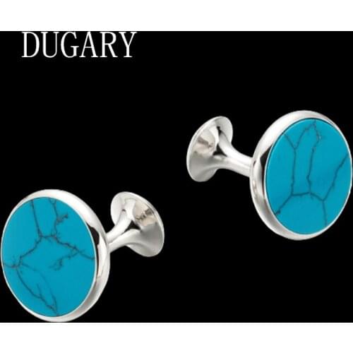 DUGARY shirt cufflinks for mens Brand cuff buttons cuff links High Quality round Vintage wedding abotoaduras Jewelry gemelos