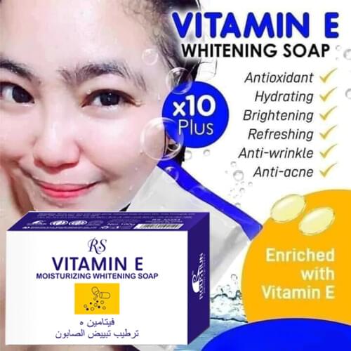100% Concentrated Vitamin E Whitening Soap Dark Black Skin Lightening Soap Vitamin E 10 Plus Brighten Skin Bleaching Soap