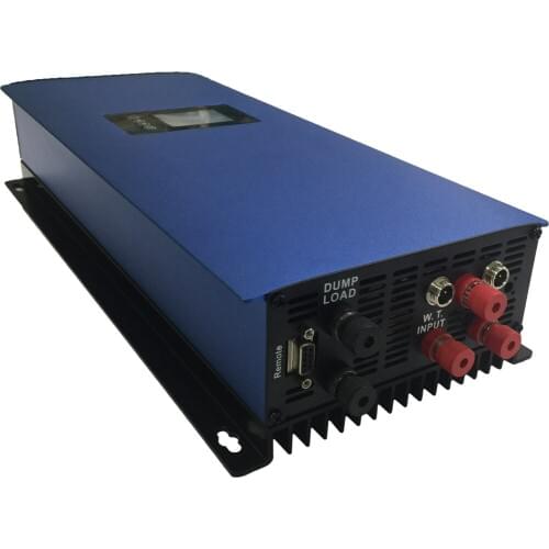 1000W Wind grid tie inverter MPPT Pure Sine Wave with LCD&Dump Load resistor,22-60V/45-90V for 3 phase AC wind turbine generator