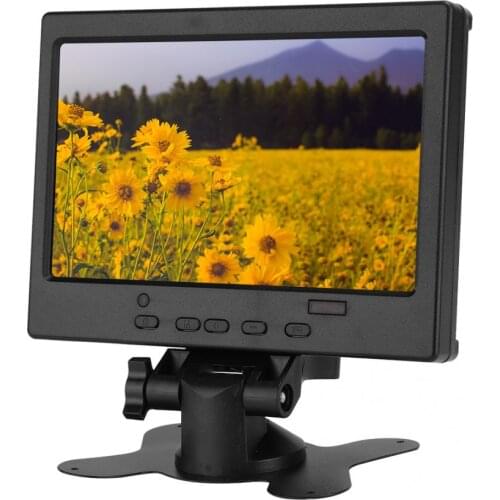 7 Inch 1024*600 Multifunctional LED TFT Monitor HDMI + VGA + AV Portabl Monitor 16:9 Aspect Ratio with Holder for Raspberry Pi