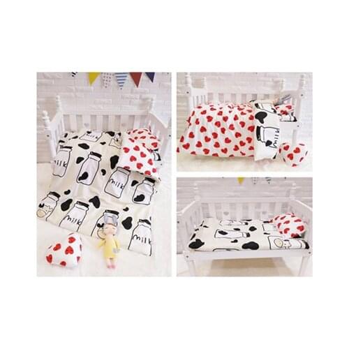 Promotion! 3PCS Cartoon,Cot Baby Bedding Set bed linen kit berço Crib Bedding Set Baby Bedclothes,Duvet Cover/Sheet/Pillow Cover