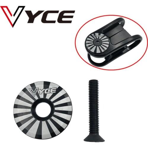 VYCE Bike Headset Top Cover Bicycle Stem Top Cap 28.6mm Fork Tube Headset Cap Aluminum