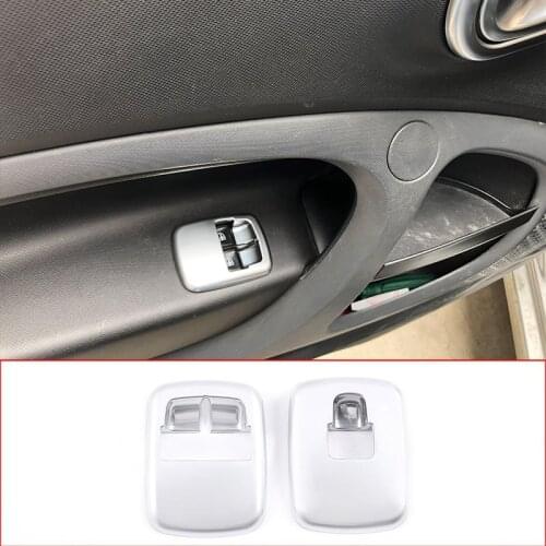 Car Styling For Mercedes-Benz Smart 453 2015-2020 ABS plastic Window Lift Button Frame Trim Car Interior Accessories
