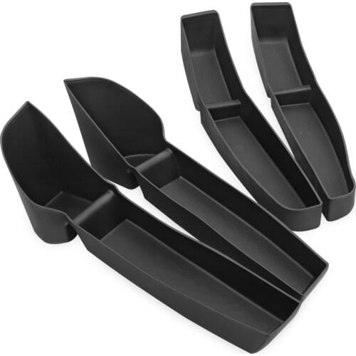 Tesla Model 3 Door Side Storage Box 4-Pcs Set Front Rear Door Accessories Small Object Tray Organizer For Model 3 2020 2021