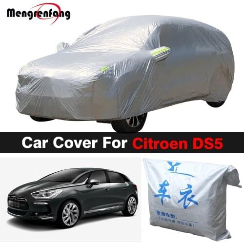 Full Car Cover Outdoor Indoor Sun Shade Anti-UV Snow Rain Dust Resistant Cover For Citroen DS5 DS 5