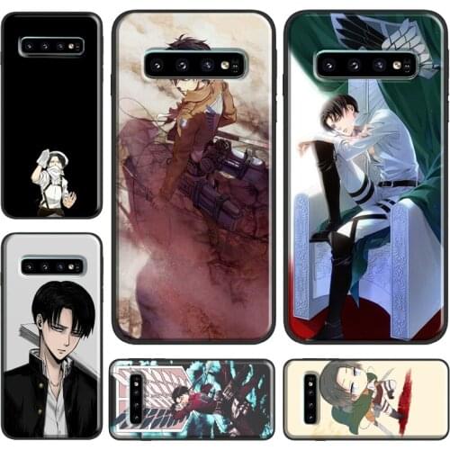 Levi Ackerman Attack on Titan Case For Samsung Galaxy S21 Ultra Note 20 Note 9 Note 10 S8 S9 S10 Plus S20 FE Phone Cover