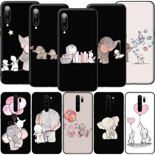GX124 Lovely Elephant Rabbit Balloon Case for Xiaomi Note 10 8Lite CC9 9 9T 10T A1 A2 A3 5X 6X F1 Poco F2 X3 NFC M3 Pro Lite