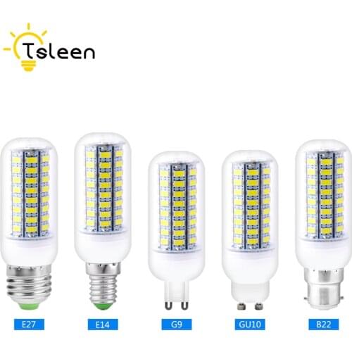 Efficient LED Corn Bulb Lamp Cool/Warm White 220V Ultra Bright Lights Ultra Bright E27 GU10 GU9 E14 B22 LED Corn Bulb Lamps
