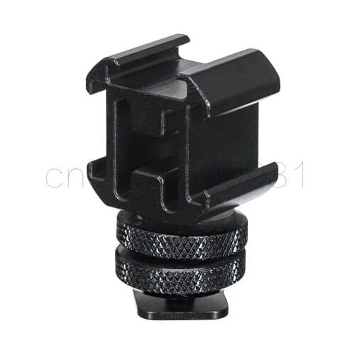 Holder Monitor Hot Shoe Mount Adapter Metal Video Light Mini LED With Microphone Converter Multifunction For DSLR Camera