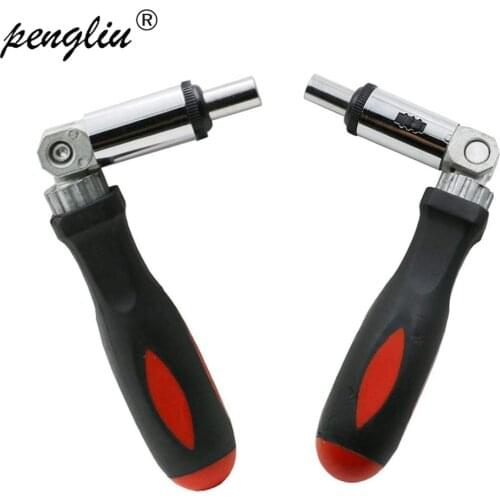 1PC Ratchet Screwdriver 180 Degree T-Type Foldable Screwdriver Set 1/4 Hex Interface Lock Disassemble Maintenance Tools