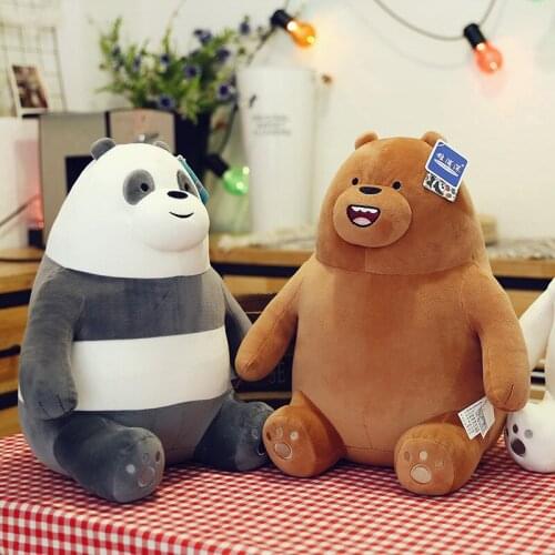 New Sitting Posture Naked Bear Plush Toys Cartoon Comic Model Doll Stuffed Toy Christmas Birthday Gift For Children