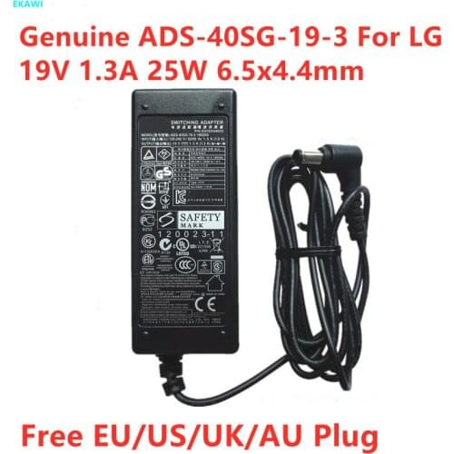 Genuine ADS-40SG-19-3 19025G 19V 1.3A 25W 6.5x4.4mm ADS-40FSG-19 AC Adapter For LG E2242C LCAP21 Laptop Power Supply Charger