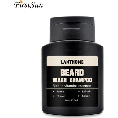 Beard Shampoo Deep Cleansing Nourishing Beard Oil Facial Cleanser Anti Dandruff Shampoo Vitamin for Hair Conditioner Beard Wash