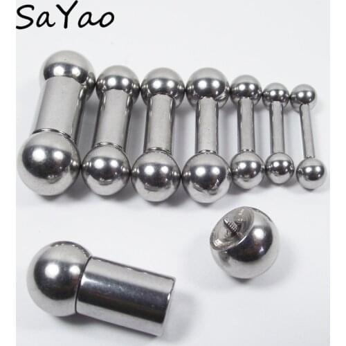 1 Piece Big Size Stainless Steel Straight Barbell Rings Eyebrow Tragus Ear Piercing Nipple PA Ring Bar Lips Body Jewelry