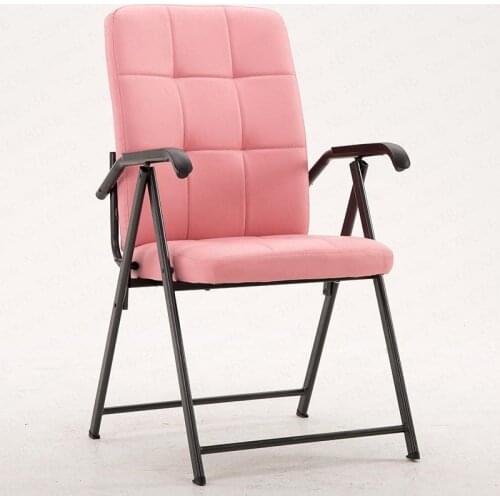 Modern minimalist computer chair home office meeting training chair armrest folding chair
