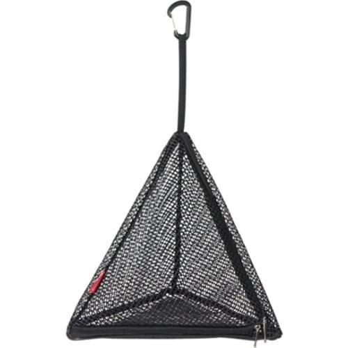 Outdoor Triple-cornered Drying Net Foldable Storage Net Camping Hanging Net Storage Basket PVC Hanging Net Bag