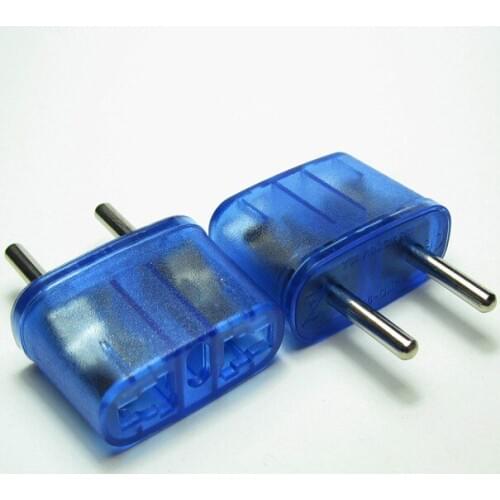 1pcs/lot US to EU Changeover Plug Charger Adapter , Travel Power Adaptor with Europe Socket Plug