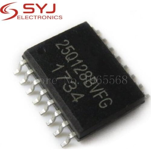 10pcs/lot W25Q128BVFG 25Q128BVFG 25Q128 SOP-16 128M X 1 SPI BUS SERIAL EEPROM In Stock