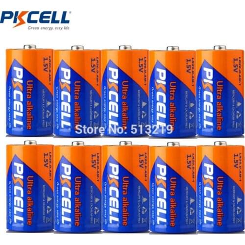10pcs Super Alkaline 1.5V LR20 Battery D Batteries AM-1 Superior R20 UM1 Cabon zinc batteria