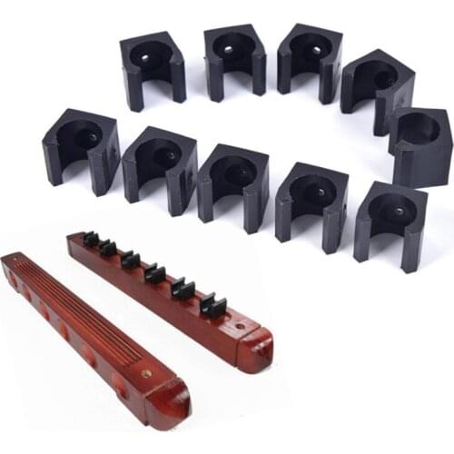 10pcs/package Accesorios De Billar Plastic Billiards Snooker Cue Locating Clip Holder For Pool Cue Racks Set Snooker Accessories