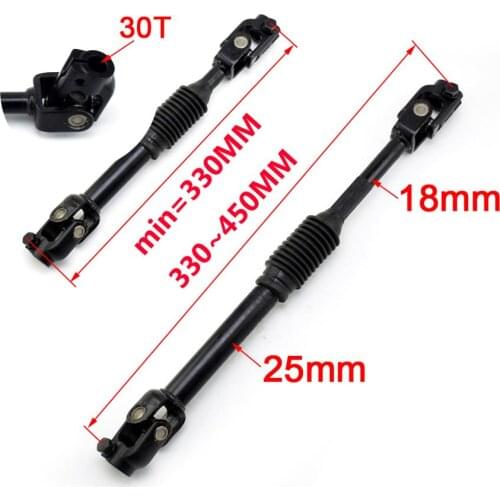 330mm Power Adjust Steering Gear Shaft Rack Pinion Knuckle Go Kart chinese ATV Quad