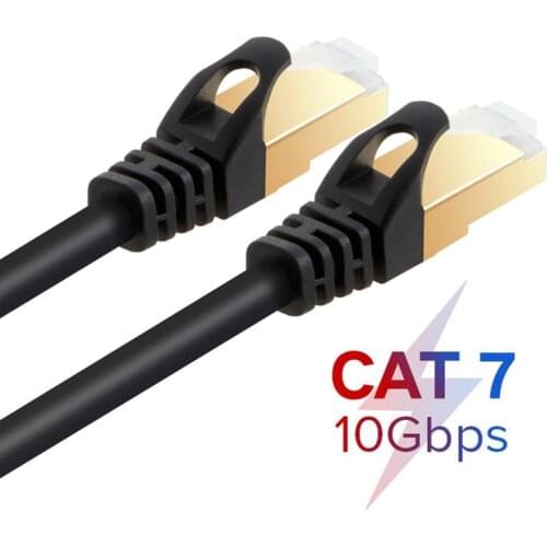 Cat7 SSTP Cable Ethernet Patch Cable for RJ45 Computer,XBox Networking LAN Cords 0.5m/1m/2m/3m/5m/10m/20m/30m