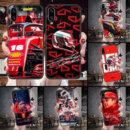 Charles Leclerc F1 16 Phone Case For Huawei Honor 6A 7A 7C 8A 8X 8 9 9X 10 10i 20 Lite Pro black pretty funda painting prime
