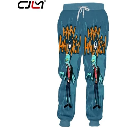 CJLM Fashion Halloween New Man Zombie Street Wear Best Selling Sweatpants Wholesale Pants 6XL Mens 3D Printed Clothing