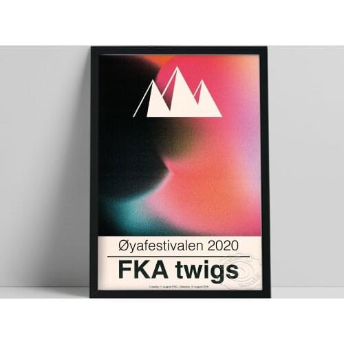 Oya Festival 2020 Fka Twigs Poster, Fka Twigs Fans Collection Prints, Britain Electronic Music Wall Picture, Abstract Wall Art