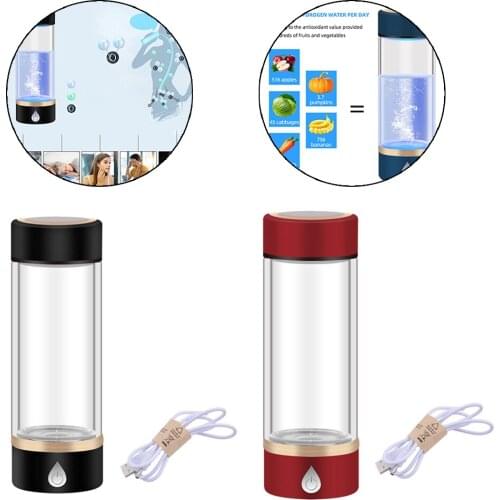 Hydrogen Rich Water Generator Bottle H2 Water Generator Hydrogen Water Machine for Home Travel