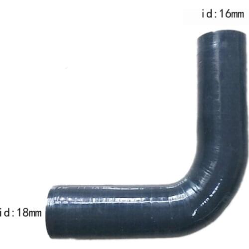 ID: 16/18 mm 90 Degree Standard Elbow reducer silicone hose