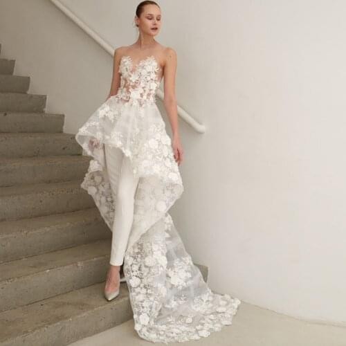 Elegant woman jumpsuits Off Shoulder Backless Pencil Pants See Through Pantsuit Bodysuit Overalls Evening Party Women Suit