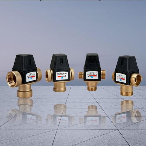 Brass thermostatic water mixing valve Solar water heater thermostatic valve Floor heating water mixing valve