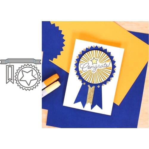 Medal Award Metal Cutting Dies for Scrapbooking Handmade Tools Mold Cut Stencil New DIY Card Make Mould Model Craft Decoration