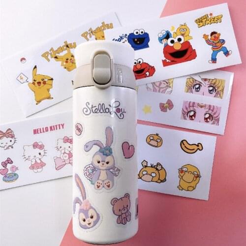 Cute hand account sticker decorative stickers cartoon girl diary diy stationery thermos cup sticker student stationery supplies
