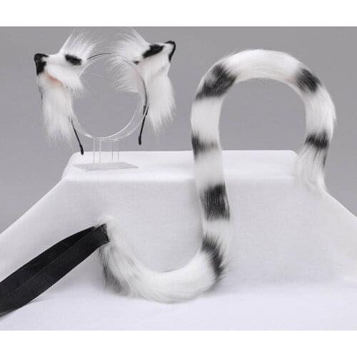 Cute Women Girl Furry Animal Fox Ears Headwear Anime Cosplay Costume Soft Plush Cat Lolita Hair Accessory Party Props