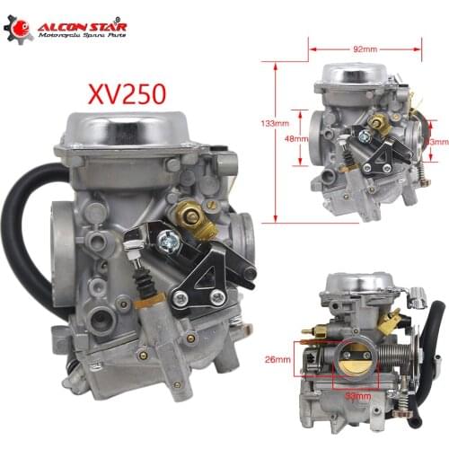 Alconstar Motorcycle Carburetor 26mm Replace Carb Assy For Yamaha Virago XV250 Route 66 Virago XV125 V-star 250 Riding Type