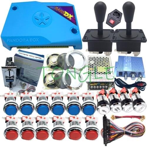 Jamma Verison Pandora Box DX 2992 in 1 diy Kit for Arcade Cabinet Silver Button Joystick Coin Acceptor Amplifier CGA VGA HDMI