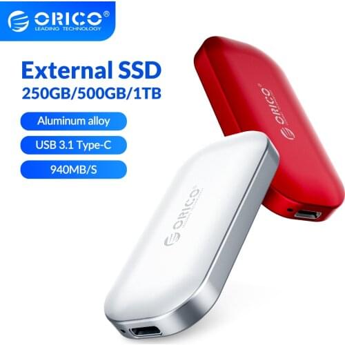 ORICO iMatch SSD External Hard Drive 1TB 500GB 250GB M.2 NVME Mini Portable SSD 10Gbps Solid State Drive for MacBook Users